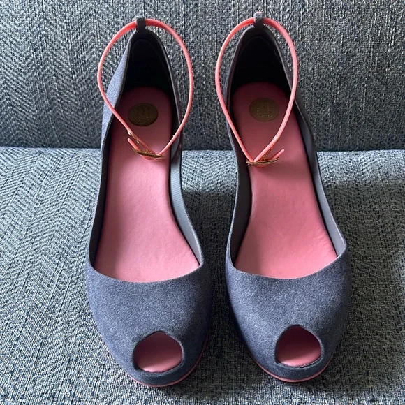 Melissa Shoes Melissa Patchouli Iv Jelly Gray Peep Toe Wedge